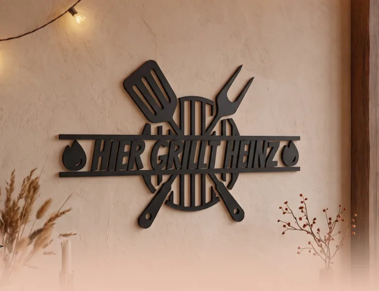 BBQ- Grill Schild Personalisiert
